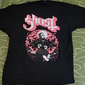 Ghost Black and Pink Graphic Tee